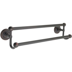 Emtek Traditional Double Brass Towel Bar