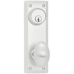 Emtek Quincy 7-1/8 inch Keyed Sideplate