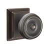 Emtek Waverly Knob with Wilshire Rosette