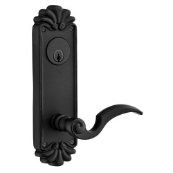 Emtek Style 16 Tuscany Bronze 8-1/4 inch Keyed Sideplate