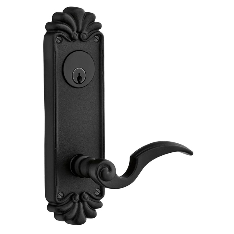 Emtek Style 16 Tuscany Bronze 8-1/4 inch Keyed Sideplate