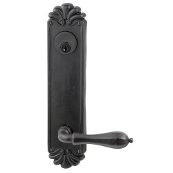 Emtek Style 16 Tuscany Bronze 10-1/8 inch Keyed Sideplate