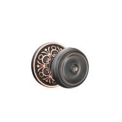 Emtek Waverly Knob with Lancaster Rosette