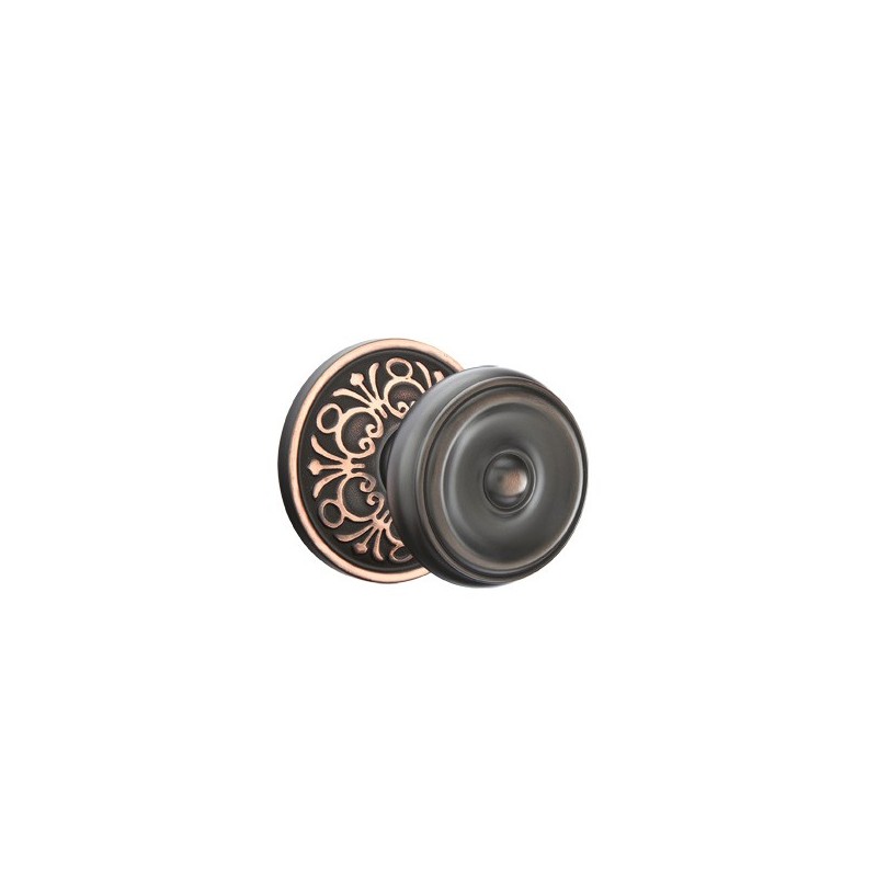 Emtek Waverly Knob with Lancaster Rosette