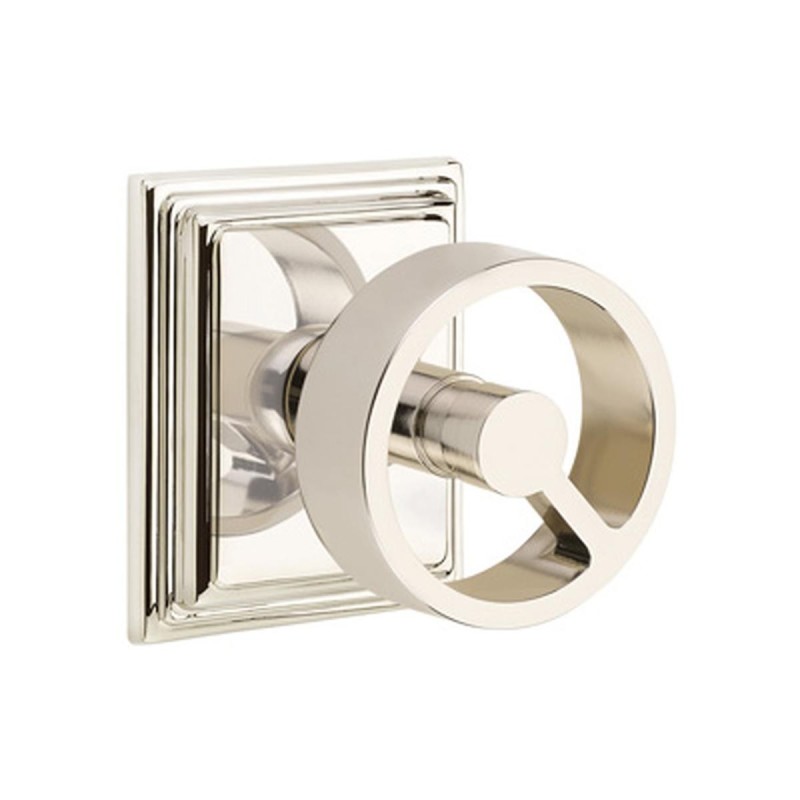 Emtek Spoke Knob with Wilshire Rosette