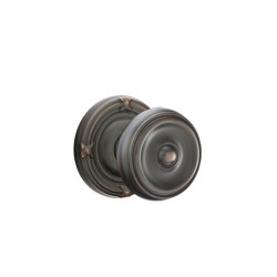 Emtek Waverly Knob with Ribbon and Reed Rosette