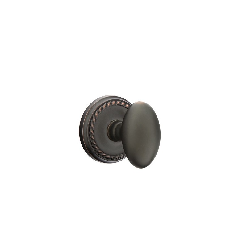 Emtek Egg Knob with Rope Rosette