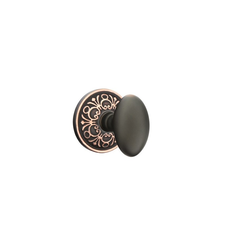 Emtek Egg Knob with Lancaster Rosette