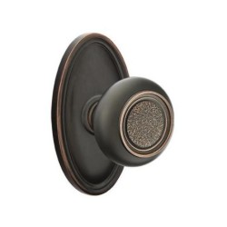 Emtek Belmont Knob with Oval Rosette
