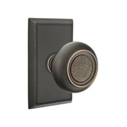 Emtek Belmont Knob with Rectangular Rosette