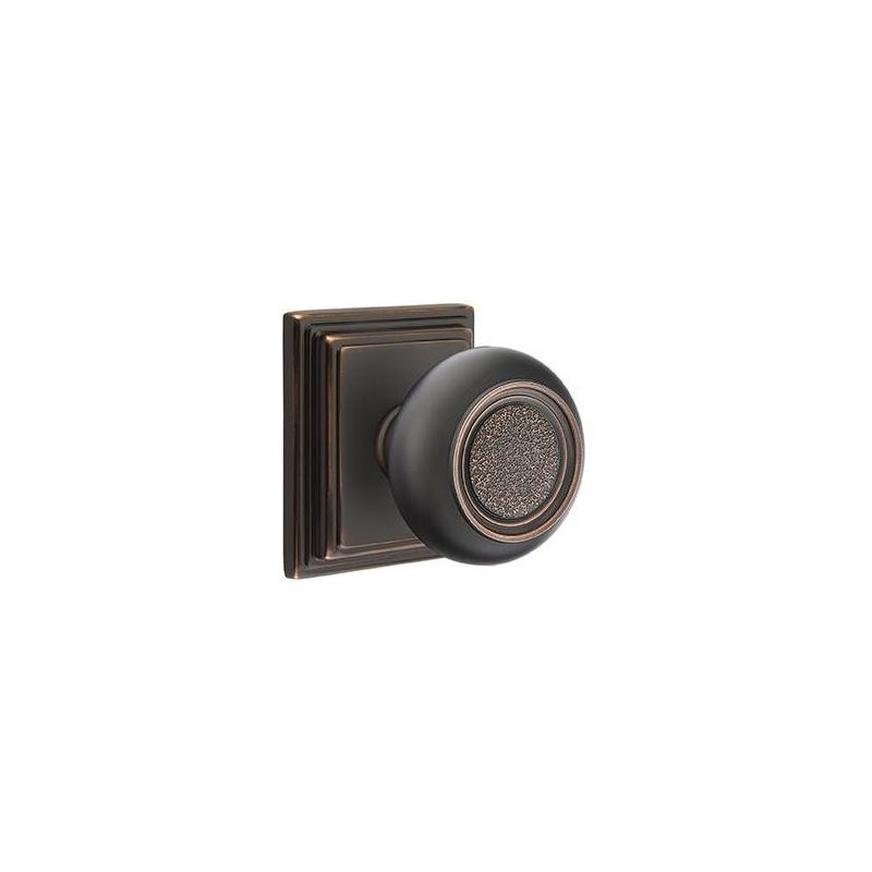 Emtek Belmont Knob with Wilshire Rosette