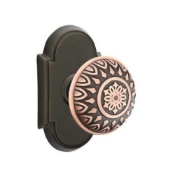 Emtek Lancaster Knob with Style 8 Rosette