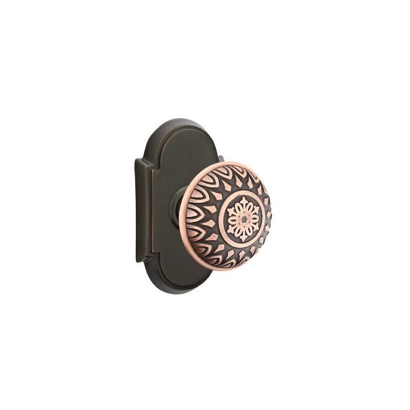 Emtek Lancaster Knob with Style 8 Rosette