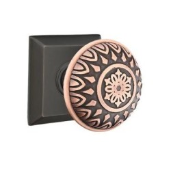 Emtek Lancaster Knob with Quincy Rosette