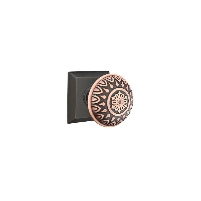 Emtek Lancaster Knob with Quincy Rosette