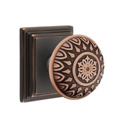 Emtek Lancaster Knob with Wilshire Rosette