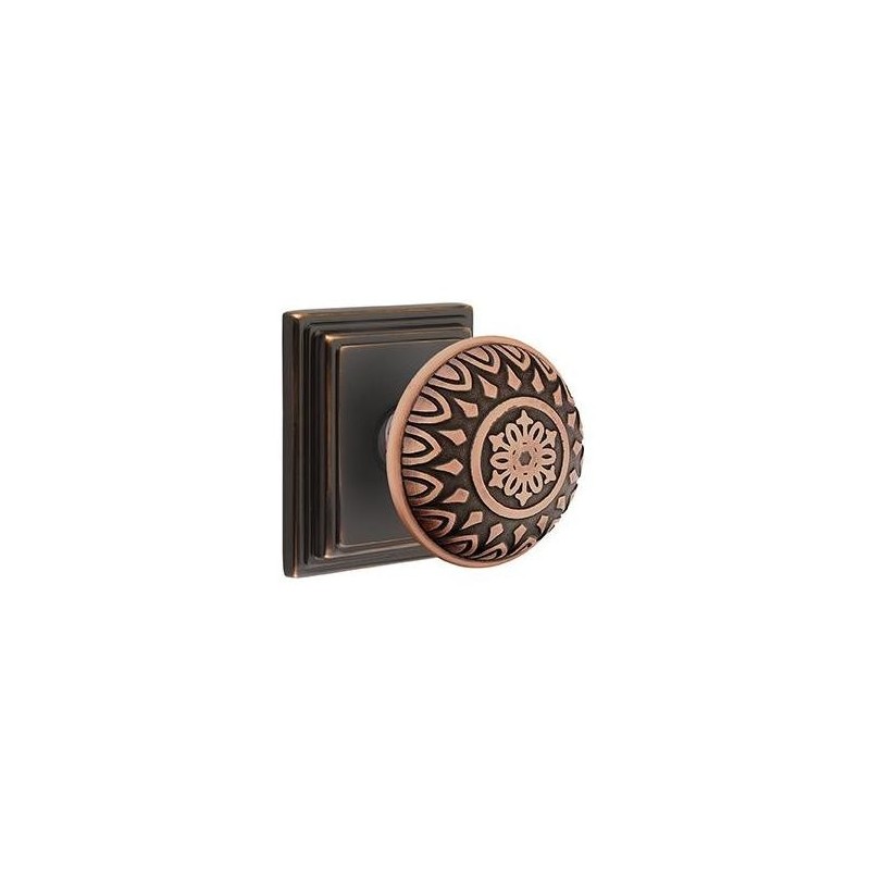 Emtek Lancaster Knob with Wilshire Rosette