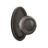 Emtek Ribbon and Reed Knob with Oval Rosette