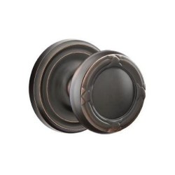 Emtek Ribbon and Reed Knob with Regular Rosette