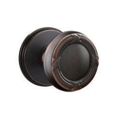 Emtek Ribbon and Reed Knob with Watford Rosette