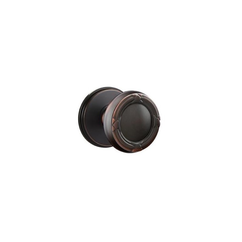 Emtek Ribbon and Reed Knob with Watford Rosette
