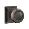 Emtek Ribbon and Reed Knob with Wilshire Rosette
