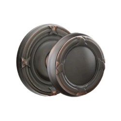 Emtek Ribbon and Reed Knob with Ribbon and Reed Rosette