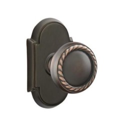 Emtek Rope Knob with Style 8 Rosette