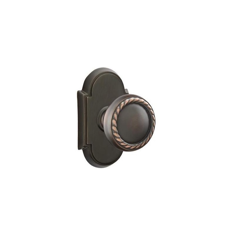 Emtek Rope Knob with Style 8 Rosette