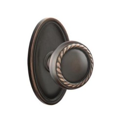 Emtek Rope Knob with Oval Rosette