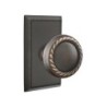 Emtek Rope Knob with Rectangular Rosette