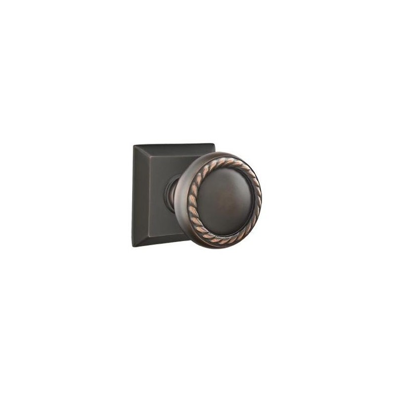 Emtek Rope Knob with Quincy Rosette