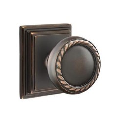 Emtek Rope Knob with Wilshire Rosette