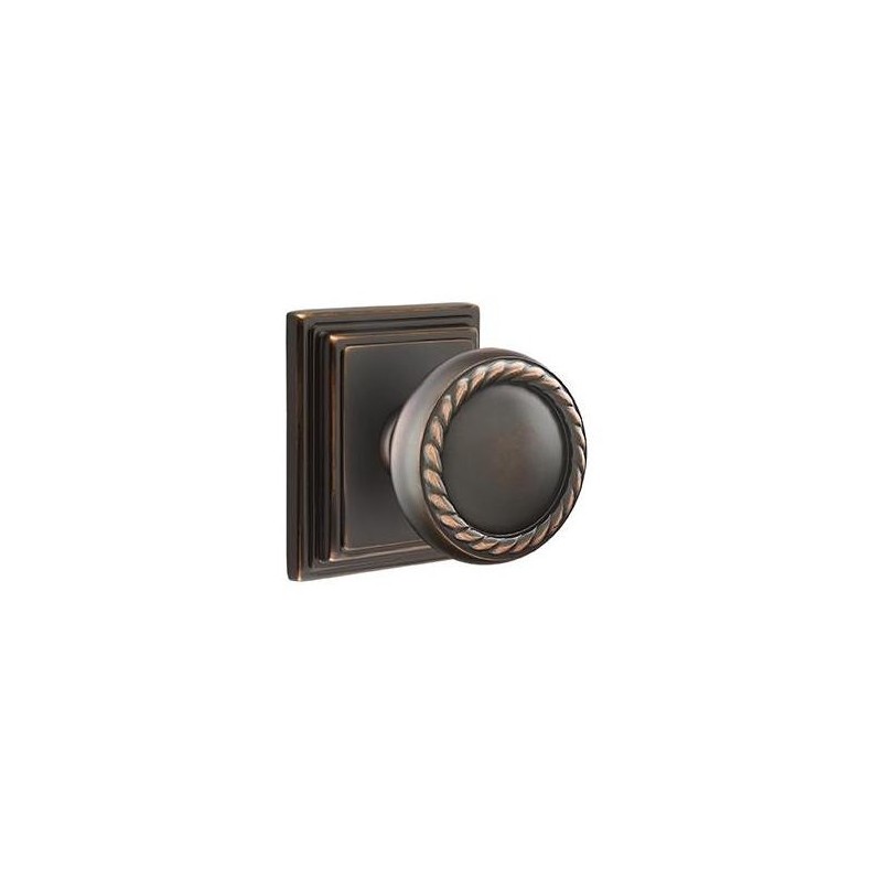 Emtek Rope Knob with Wilshire Rosette