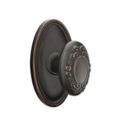 Emtek Victoria Knob with Oval Rosette