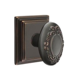 Emtek Victoria Knob with Wilshire Rosette