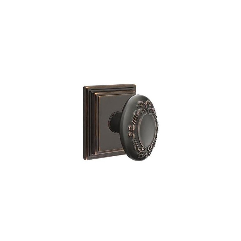 Emtek Victoria Knob with Wilshire Rosette