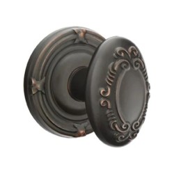 Emtek Victoria Knob with Ribbon and Reed Rosette