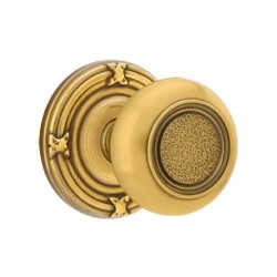 Emtek Belmont Knob with Ribbon and Reed Rosette