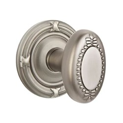 Emtek Belmont Knob with Ribbon and Reed Rosette