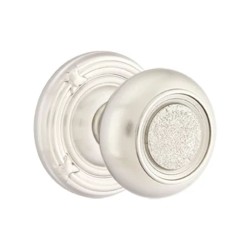 Emtek Belmont Knob with Ribbon and Reed Rosette